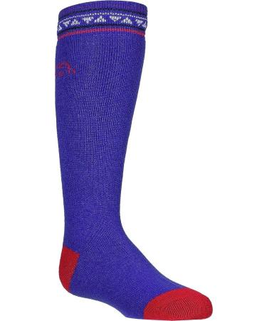 Bridgedale Kid's Merino Ski Socks (2 Pack) - Small Royal/Red - Buy Online on GoSupps.com