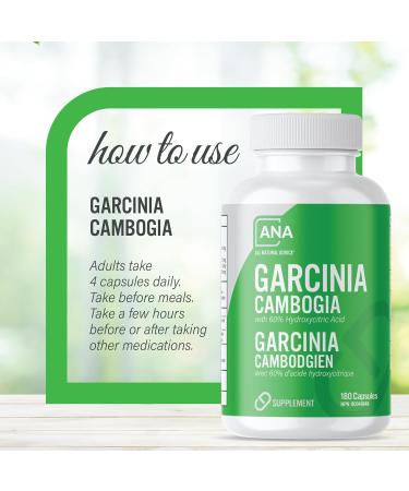 All Natural Advice Garcinia Cambogia Supplement with 60% HCA 2000 mg Garcinia Cambogia Extract Per Daily Serving Digestive Aid and Metabolism Support 180 Capsules - Buy Online on GoSupps.com