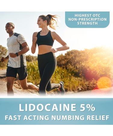 Curist 5% Lidocaine Cream Topical Pain Relief - Numb Quickly & Effectively with 5% Lidocaine Numbing Cream - (1 Pack - 2 oz Jar) - Buy Online on GoSupps.com