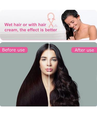 Ailevant Heatless Curling Rod Headband - Long Hair Curler for Natural Waves - No Heat Hair Rollers for Overnight Heatless Curls - Pink - Buy Online on GoSupps.com