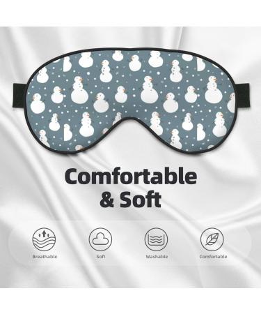 Double-Sided Christmas Snowman Eye Mask | Unisex Sleep Shade for Perfect Rest - Buy Online on GoSupps.com