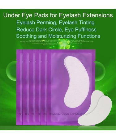 100 Pairs Under Eye Gel Pads for Eyelash Extensions - Purple - Buy Online on GoSupps.com