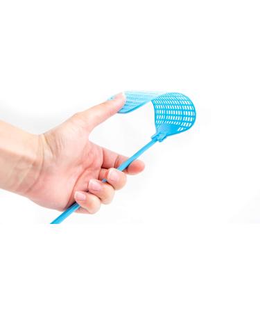 ELLE Flexible Long Handle Fly Swatter - Strong Manual SWAT in Summer Blue Color - Buy Online on GoSupps.com