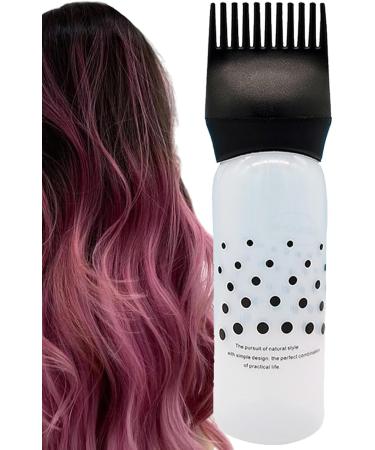 LOVEMETOO Root Comb Applicator Bottle Scalp Applicator Comb | Bottle Applicator Brush with Graduated Scale | Hair Oil Applicator Bottle Hair Dye Brush Bottle for Hair Dyeing Black - Buy Online on GoSupps.com