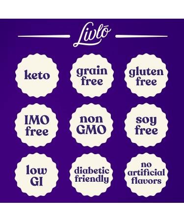 Livlo Keto Blueberry Scones Baking Mix with Real Blueberries | 9.5 oz - Buy Online on GoSupps.com