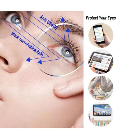 KaeoISFU Oversized Anti-Blue Light Reading Glasses for Men & Women - Stylish Large Unbreakable Frames | Orange-33 1.5 Dioptria - Reduce Eye Fatigue - Buy Online on GoSupps.com