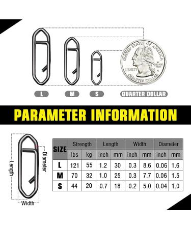 Lure Quick Change Black Nickel Fishing Snap Swivels - High Strength Stainless Steel Connector Snaps Tackle for Saltwater Fishing - Size S (44lb) - 50 pcs - Buy Online on GoSupps.com