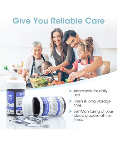 sinocare Diabete Blood Glucose Test Strips x 50 & Diabetes Lancets x 50 Safe AQ Angel Blood Sugar Test Strips for Safe AQ Angel Only Test strips & Lancets * 50 - Buy Online on GoSupps.com
