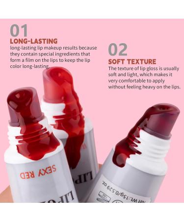  Zestivra Peel-Off Lip Gloss - 6x Long-Lasting Peelable Stain Peel Reveal Lip Stain Waterproof Detachable Lip Gloss Long-Lasting Waterproof Lip Gloss for Weddings - Buy Online on GoSupps.com