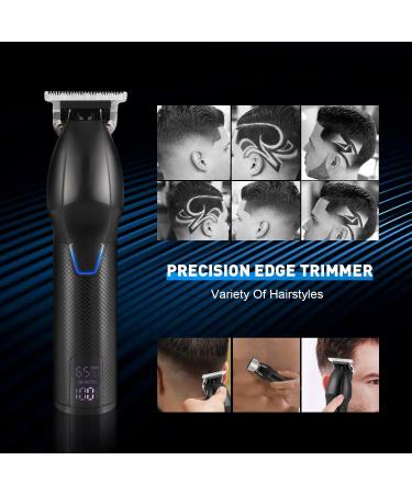 Karrte Professional Hair Clippers and Trimmer Kit for Men - Cordless Barber Clipper Set for Hair Cutting and Beard Grooming - Black - Buy Online on GoSupps.com