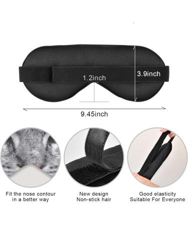 Haskirky Light Blocking Eye Mask - Adjustable for Deep Sleep, Travel, Yoga - Blue Eyed Cat Design - Buy Online on GoSupps.com