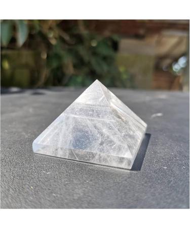 Natural Crystal Rough 40mm Natural Clear Quartz Crystal Stone Transparent Crystal Pyramid dingchi - Buy Online on GoSupps.com