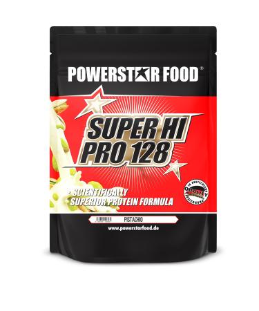 Powerstar Super Hi Pro 128 |Multi-component protein powder pistachio 1kg |Highly possible biological value |Protein powder with 80% protein i.tr.|Protein shake for muscle building & Losing weight pistachie 1 kg (1 Pack)