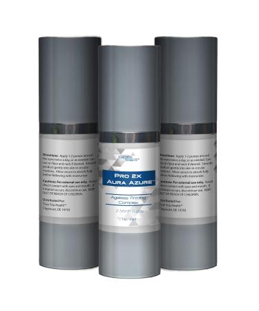 Pro 2x Aura Azure Serum - Anti-Aging Skin Firming Complex | Reduce Wrinkles & Dark Circles | 2 Month Supply | Exfoliate & Nourish for Radiant Skin - Buy Online on GoSupps.com