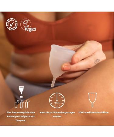 Allmatter Menstrual Cup Size A - Soft Medical Silicone for Virgins | Eco-Friendly & Comfortable - Buy Online on GoSupps.com