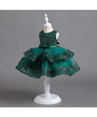 Miipat Baby Girl Tulle Sequin Princess Party Dress 18-24 Months Green - Buy Online on GoSupps.com