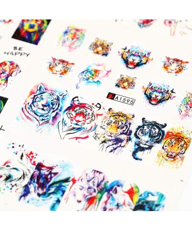 DANNEASY Nail Water Transfer Stickers - 48 Animal Flower Designs with Nail File & Cuticle Stick Kit - Buy Online on GoSupps.com