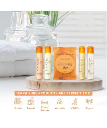 Terra Pure Wild Citrus All-In-Kit | 1 oz. Liquids & Bar Soaps | 150 Pieces | Shop Internationally - Buy Online on GoSupps.com