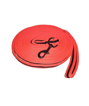 Brama-West Softlunge - Horse lunge line with hand loop and carabiner - approx. 8m - neon orange