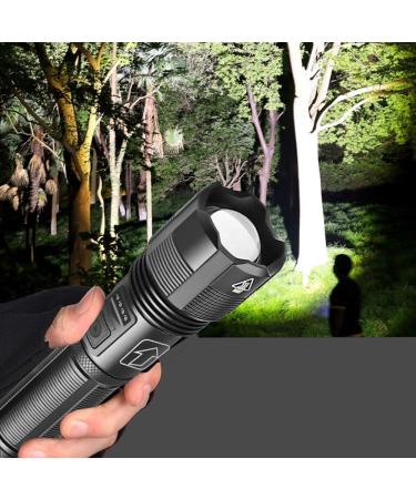 LED Flashlight with Battery Display 5 Lighting Modes for Adventure Hiking Camping (Color : 4-Core P70.2) (4) - Buy Online on GoSupps.com