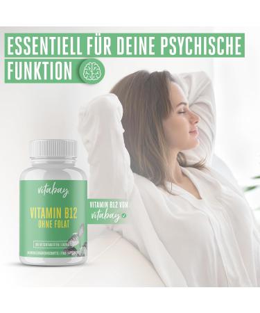 Buy Vitabay Vitamin B12 Lollipops 500 g - 180 Vegan Tablets - High Dose Methylcobalamin Supplement - Folate-Free - Buy Online on GoSupps.com