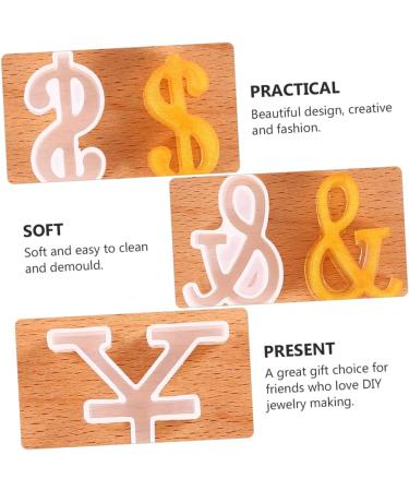 STOBOK 12 Pcs Silicone Mold Silicone DIY Mold DIY Symbol Mold Epoxy Jewelry Molds Gummy Molds Resin Necklace Mold Molds for Concrete DIY Crafts Cake Mold Manual White Silica Gel Whitex3pcs 4.8X4.2CMx3pcs - Buy Online on GoSupps.com