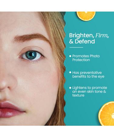 Supreme Brightening Eye Serum - 5% Vitamin C Hyaluronic Acid & Asiatic Acid | 15 mL | Enhance Your Radiance - Buy Online on GoSupps.com