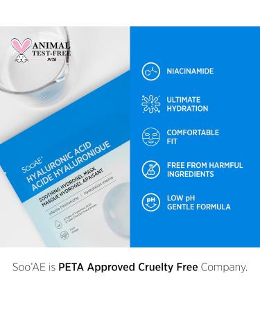 Buy SOOAE Hyaluronic Acid Soothing Hydrogel Mask - Vitamin C & Hydrating Facial Mask for Glowing Skin | International Shipping Available - Buy Online on GoSupps.com