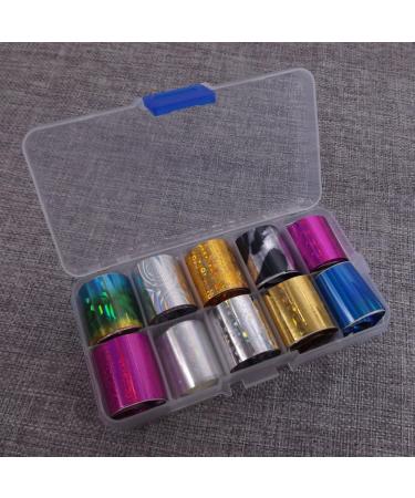 Warm Girl 3 Box Starry Sky Stars Nail Art Stickers Tips Wraps Foil Transfer Adhesive Glitters Acrylic DIY Decoration Tips - Buy Online on GoSupps.com