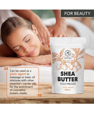 Beurre de Karit 500g - Butyrospermum Parkii Butter - Afrique - Ghana - Pur Beurre de Shea - Huile de Shea - Bon avec L'Huile Essentielle pour Beaut - Massage - Soin du Corps 500 g (Lot de 1) - Buy Online on GoSupps.com
