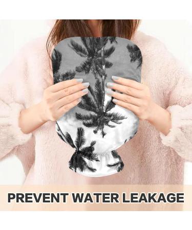 NAANLE 2L Coconut Palm Transparent Hot Water Bottle with Lid - Ideal for Menstrual Cramps Pain Relief & Heat Therapy - Buy Online on GoSupps.com