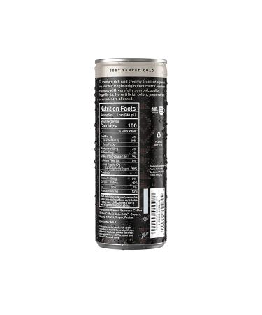 Peet's True Iced Espresso Black & White Cans - 12 Count, 100 Calorie Lightly Sweetened Colombian Espresso - Buy Now - Buy Online on GoSupps.com