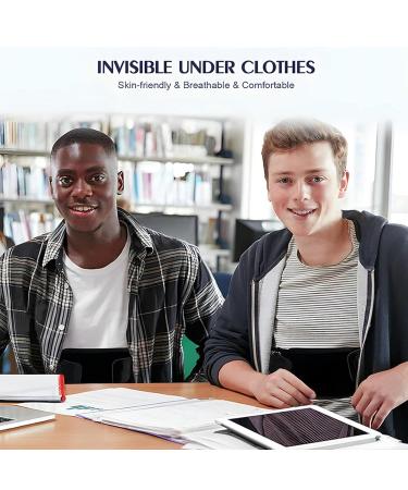 Unisex Adjustable Back Brace for Posture Improve Hunchback Pain Relief for Back Shoulders Neck Steel Plate M - Buy Online on GoSupps.com