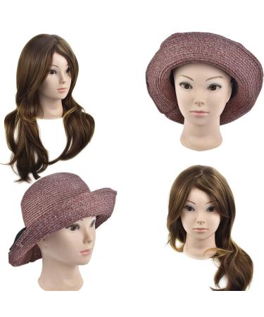 ERSIMAN Bald Training Head for Wigs | Cosmetic Manikin Doll Head with Free Clamp C02 - Ideal for Styling and Display - Buy Online on GoSupps.com