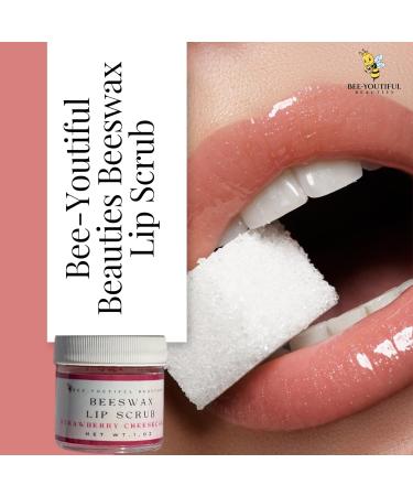 Bee-Youtiful Beauties Coconut Vanilla Peach Lip Scrub | Moisturizing & Exfoliating Lip Scrub for Dry Lips - Buy Online on GoSupps.com