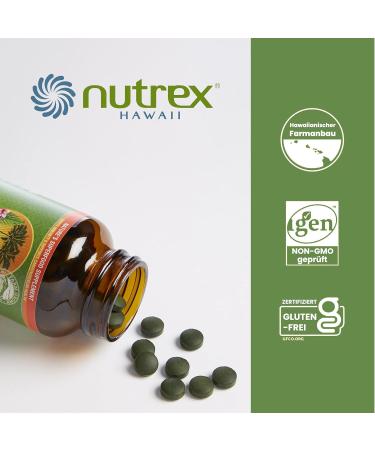 Nutrex Hawaii Pure Hawaiian Spirulina 1000mg 180 Vegan Tablets Gluten-Free Soy-Free Laboratory Tested for Optimal Health - Buy Online on GoSupps.com