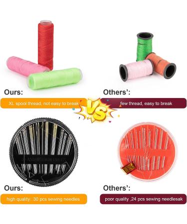 208 Pcs Premium Sewing Kit for Travelers and Beginners - DIY Supplies with Buttons, Scissors, Threads, Needles, and More - Buy Online on GoSupps.com
