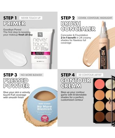 Ruby Kisses 3D Cream Contour Artist Set - 3 Pack (Light to Dark) - Buy Online on GoSupps.com