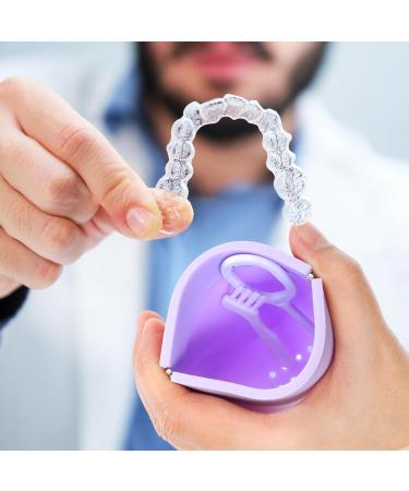 Healvian 4-Part Retainer Etui - Cute Slim Aligner Holder with Ventilation Holes | Dental Storage Container & Toothpaw Box for Prosthesis - Buy Online on GoSupps.com