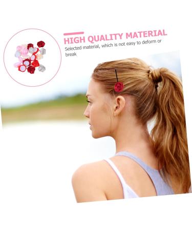 Beavorty Headbands 80 pcs headwear material artificial rose artificial silk headwear accessories flower head bride bulk 1 count (Pack of 1) Assorted Colorx4pcs - Buy Online on GoSupps.com