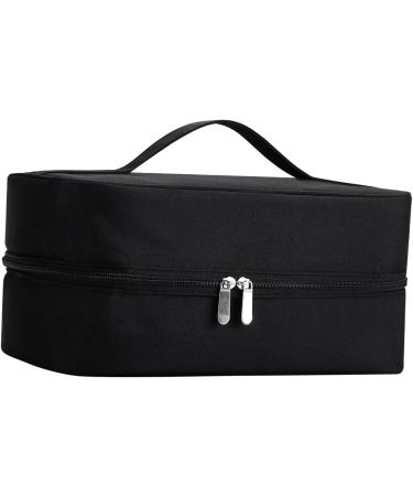shamjina Hair Dryer Brush Organizer Hair Dryer Travel Case Double Layer Black Hair Dryer Carrying Bag Hair Blower Dryer Holder - Buy Online on GoSupps.com