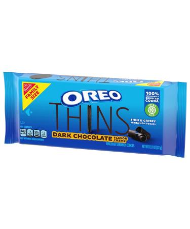 OREO Thins Dark Chocolate Creme Sandwich Cookies - Family Size 13.1 oz - Buy Online on GoSupps.com