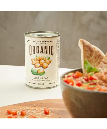 Buy Eat Wholesome Organic Chickpeas 400g (12-Pack) Healthy Non-GMO International Shipping Available - Buy Online on GoSupps.com