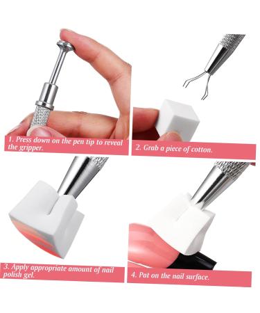 Buy Nail Sponge Claw Brushes Set - Gel Puffs Liner & Manicure Tools | Stainless Setting Powder Puff for Nail Art & Makeup - International Shipping - Buy Online on GoSupps.com