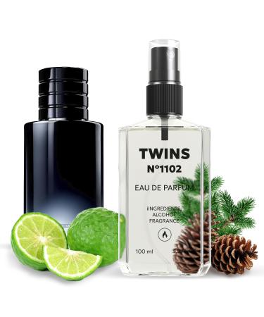 TWINS Impression of Sauvage | Perfume for Men Eau de Parfum | No.1102 | 3.4 Fl Oz / 100 ml D Sauvage Impression