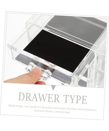 BRIGHTFUFU Transparent Cosmetic Box Clear Plastic Containers Eyeshadow Organizer Desktop Makeup Organizer Set - Buy Online on GoSupps.com