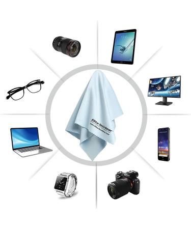 Elite Tech Gear - 4-Pack Blue Oversized 12" x 12" Microfiber Cloths  The Most Amazing Microfiber Cleaning Cloths - Perfect for Cleaning All Electronic Device Screens  Eyeglasses & Delicate Surfaces - Buy Online on GoSupps.com