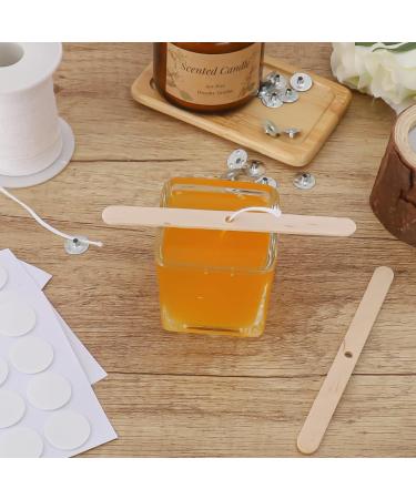 Allava 6100cm Candle Wicks - 100 Cotton Wickers & Stickers for DIY Smoke-Free Candles | Perfect for Fragrance & Oil Lamps - Buy Online on GoSupps.com