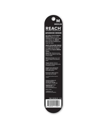 Buy Reach Advanced Design Medium Adult Toothbrush - Optimal Cleaning for Healthy Smiles | International Shipping Available - Buy Online on GoSupps.com