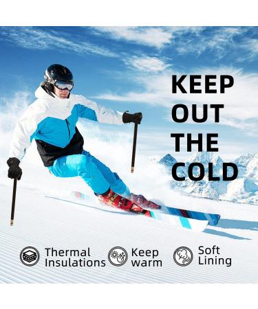 BDZBREN Men's Ski Gloves - Waterproof Insulated Snowboard Gloves for Extreme Cold Weather - Large - Buy Online on GoSupps.com